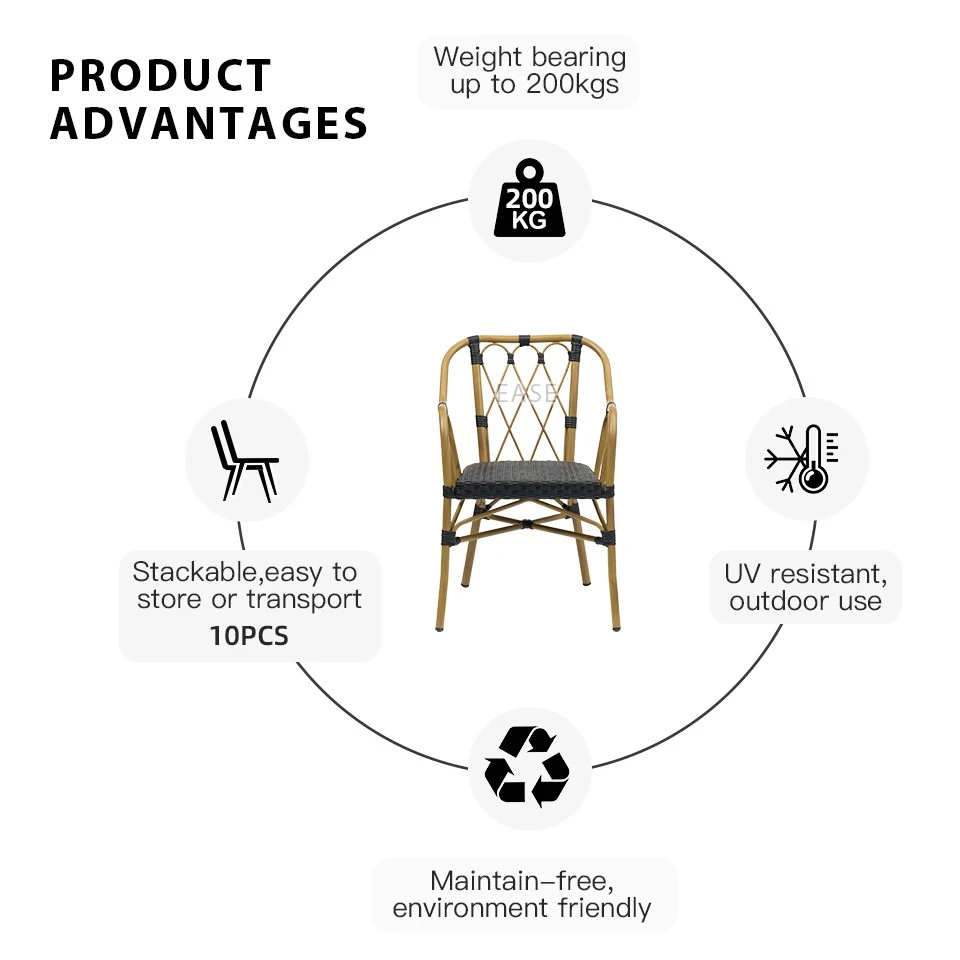 French Indoor Rattan Chairs high quality